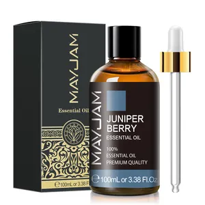 100ML Juniper Berry ätherisches Öl Private Label OEM Pflanzen extrakt für Aroma diffusor