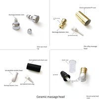 15ml 20ml gros blanc cosmétique pe plastique essence crème pour les yeux tube d'emballage applicateur de tête en céramique