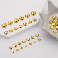 Cuentas de diamante de imitación de resina epoxi de topacio Colorado claro de 5 mm, cálidas, con orificio central y parte trasera plana, para coser, colgante deslizante, accesorios de joyería
