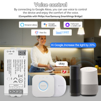 Gradateur de contrôleur de LED de couleur unique Zigbee pour bande de LED de couleur unique DC12-24V contrôlée à distance par APP