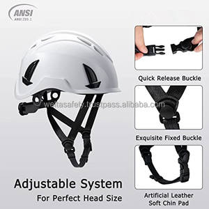 Casco DE SEGURIDAD WELTA ABS CE EN397 ANSI Z89.1 Tipo circular de suspensión de 6 puntos certificado para escalada de montaña Exploración a la deriva - Product Image 3