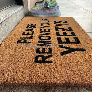 Tapis de porte en fibre de coco vierge, brun bronzé, pour gravure laser et impression UV, pour loisirs créatifs - Product Image 6