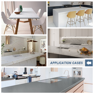 Nhà sản xuất bán buôn sửa đổi <span class=keywords><strong>Acrylic</strong></span> bề mặt rắn kết cấu đá cẩm thạch tấm cho Countertop phòng tắm tường tấm ốp - Product Image 6