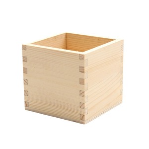 Pine Wood Open Top Square Solid Wood Desktop Cosmetic Storage <b>Box</b> Mortise And Tenon Joint Eco Friendly Organization Container - Product Image 5