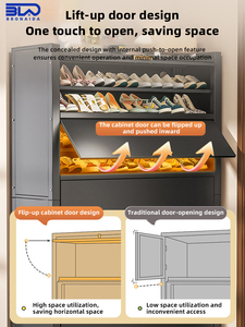 Armoire à chaussures en métal avec revêtement en poudre et cadre en acier robuste pour l'entrée d'un <span class=keywords><strong>appartement</strong></span> et les projets de <span class=keywords><strong>location</strong></span> - Product Image 5