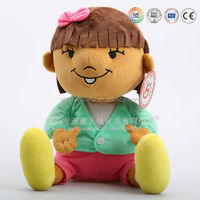 Material de felpa personalizado y juguetes tipo muñeca fea y suave con cara