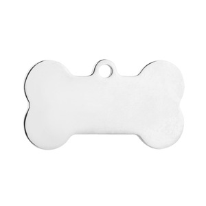Wholesale High Quality Custom Logo 30*18mm Silver Stainless Steel Rectangle Lightweight Fashion Style ID Pendant <b>Key</b> <b>Chains</b> - Product Image 1