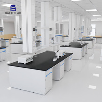 Meubles de laboratoire scientifique commercial : Tables de travail pour salles blanches avec plateau de qualité supérieure pour l'équipement scolaire
