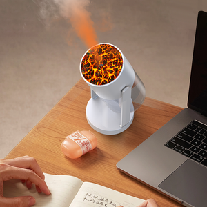 Humidificador de aire volcánico, difusor de carga Usb, lámpara de llama de simulación de aerosol grande, electrodomésticos de calidad del aire del hogar - Product Image 4
