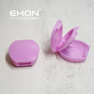 Wholesale Mini Double Layer Empty <b>Compact</b> Powder Case With Mirror Plastic Cosmetic Blush Container Eyeshadow Palette Packaging - Product Image 5