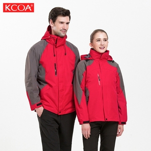 Vestes et blousons d'hiver coupe-vent en polaire polyester 2020 pour hommes et femmes, avec capuche, pour le snowboard en montagne, couleur noire - Product Image 4