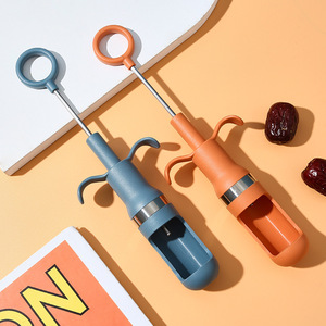 Date And Cherry Pitter Plastic Syringe Press Type Quick Pitting Tool For Kitchen Fruit Divider - Product Image 3