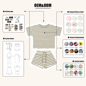 Conjunto de Ropa para Bebé Niño Hongbo 100% Algodón Orgánico, Estampado con Bolsillo, Traje de Verano para Niño, <span class=keywords><strong>Camiseta</strong></span> de Manga Corta para Niños de 2 a 14 Años - Product Image 5