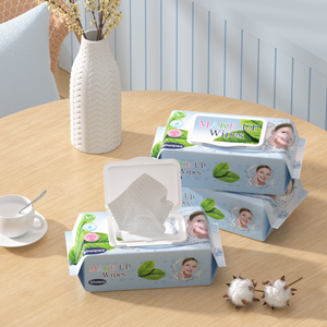 Lingettes démaquillantes jetables personnalisées avec logo, 50 pièces, sans alcool, prix direct usine, douces pour la peau, hypoallergéniques - Product Image 1