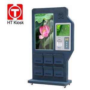 Hot bán 55-inch màn hình cảm ứng LCD kỹ thuật số biển quảng cáo kiosk tự phục vụ thiết bị đầu cuối QR Máy Quét Mã Vạch Dịch vụ thiết bị - Product Image 6