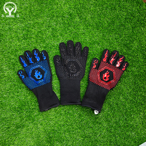 OEM ถุงมือซิลิโคนทนความร้อน800องศา,อุปกรณ์ห้องครัวถุงมือบาร์บีคิวสำหรับอบจับหม้อไฟ - Product Image 2