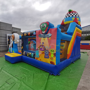 Giant outdoor kids bouncy <b>castle</b> commercial outer space inflatable <b>bounce</b> house combo playground - Product Image 5
