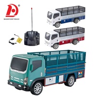 HUADA 2,4 GHz Control Remoto de Carga Larga Camión de Carga Coche Juguetes Simulación Vehículo Modelo Niños RC Contenedor Camión Juguetes