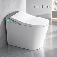 Toilet Pintar Otomatis Bidet Sensor Kaki Buka Tutup Otomatis Siram Otomatis Kursi Berpemanas Pengering Udara Hangat Mode Anak Remote Control