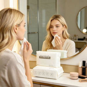 Asciugamani Viso Monouso in Puro Cotone Morbido e Spesso, Simili a Quelli Utilizzati nei Saloni <span class=keywords><strong>di</strong></span> Bellezza - Product Image 2