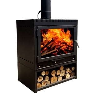 Cheminée d'intérieur moderne avec four, poêle à bois populaire doté de composants de moteur - Product Image 6