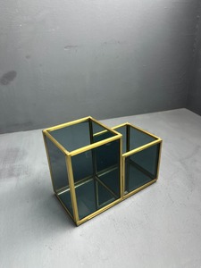 Organisateur de bijoux Artisan Design VO211 en laiton et verre pour rangement et présentation, fournisseur d'Inde - Product Image 5