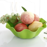 PP Eco-vriendelijke duurzame BPA-vrije lotusblad fruitbord kleurrijk salade sesamzaadbord huishoudelijk snack- en gedroogd fruitbord