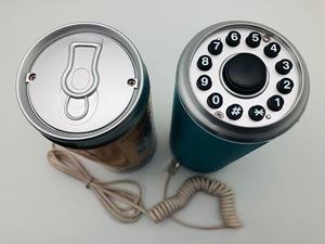 Téléphone filaire en forme de canette de soda de dessin animé, design amusant, téléphone fixe filaire pour la maison, l'hôtel, décoration, cadeau - Product Image 5