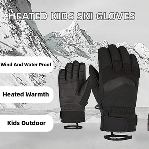 Nouveaux gants de ski auto-chauffants pour enfants, chauds, imperméables, coupe-vent, en polyester, pour filles, pour le snowboard, le patinage sur neige et la maison - Product Image 5