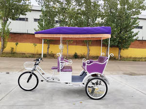 รถสามล้อไฟฟ้าสำหรับนักท่องเที่ยวแบบเงียบ  รองรับการปรับแต่งสีและโลโก้ - Product Image 1