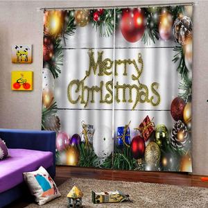 Tende per finestre impermeabili di natale carino Set di 2 pannelli per soggiorno e camera da letto tende e mantovane - Product Image 5
