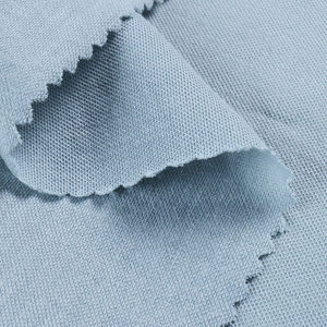 Ecológico 11% Lino <span class=keywords><strong>30</strong></span>% Algodón <span class=keywords><strong>de</strong></span> fibra larga 34% Lyocell 25% Nylon Jersey <span class=keywords><strong>de</strong></span> punto Tela <span class=keywords><strong>de</strong></span> algodón Premium - Product Image 2