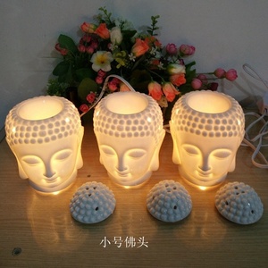 Offre Spéciale créatif En Céramique Bougie Chauffe-Huile En Céramique <span class=keywords><strong>Photophore</strong></span> <span class=keywords><strong>Bouddha</strong></span> Bougie Brûleur - Product Image 2