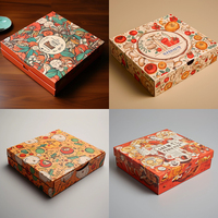 Caja de pizza personalizada al por mayor personalizada impresa 16 9 pulgadas 40X40 33 29cm blanca caja de pizza con logotipo personalizado Pizzakarton