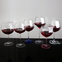 Lot de Verres à Vin en Cristal Angulaire Multicolore Pastel avec Logo Personnalisé pour Mariages, Restaurants et Fêtes – Vente en Gros de Verres à Pied