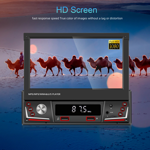 Podofo 1din 7 "HD có thể thu vào màn hình cảm ứng xe MP5 Máy nghe nhạc không dây Carplay Android Auto Car đài phát thanh BT EQ FM AM RDS + từ xa - Product Image 5