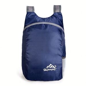 Sac à dos pliable ultra léger résistant à l'eau 15L, sac de sport unisexe à fermeture éclair, sac à dos pliable en polyester pour la randonnée et les voyages - Product Image 2
