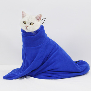 <b>Cat</b> Comfort Swaddle Bag Microfiber Absorbent Wrap For Post Bath <b>Cats</b> Orange Oval Shape SML - Product Image 2