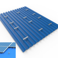 Sistem Pemasangan Panel Surya Mini Rail Berkualitas Tinggi Soeasy, Aluminium Mini Rail untuk Atap Seng