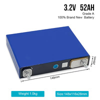 Nueva Celda de Batería de Fosfato de Hierro y Litio LiFePO4 de Grado Gotion, 3.2V 30Ah/52Ah/100Ah/105Ah/120Ah, 3000 Ciclos, -10-55C