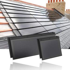 BIPV Système <span class=keywords><strong>solaire</strong></span> de <span class=keywords><strong>toiture</strong></span> Conception innovante Technologie photovoltaïque Eco Green Energy Solar Bardeaux Tuiles pour le toit - Product Image 1