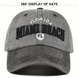 Casquette de baseball en coton 100% bicolore avec broderie 3D, logo personnalisé, style délavé, pour la vente en gros - Product Image 3