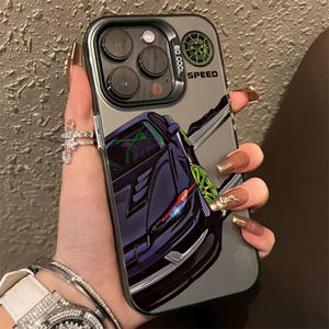 Coque de téléphone portable de luxe avec impression UV, motif voiture de course anime, pour <span class=keywords><strong>iPhone</strong></span> 17 Pro Max - Product Image 6