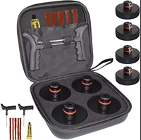 4 pièces : Patins de levage en caoutchouc améliorés pour cric de voiture avec kit d'outils de réparation de pneus pour Tesla Model 3 Model Y, accessoires pour points de levage