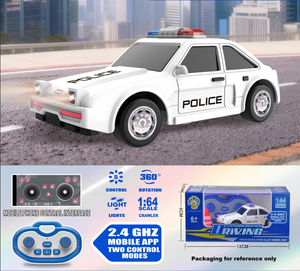 1:64 <b>Scale</b> 2026 New 2.4G <b>Mini</b> Remote Control Car LED Lights Remote Control And APP Control 3-Speed Switching One-Click Auto Demo - Product Image 5