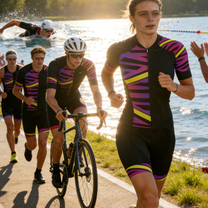 Traje de Ciclismo de Una Pieza para Mujer, Ajuste Ceñido, Secado Rápido, Altamente Transpirable, Premium, Profesional, para Actividades Diarias de Ciclismo - Product Image 5