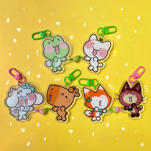 Vigreat Cá Nhân Anime Trái Tim Keychain Từ Acrylic Charms Tùy Chỉnh Acrylic Charms Epoxy Vài Phù Hợp Với Keychain - Product Image 1