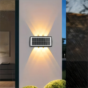 Lámpara Solar LED RGB para Exteriores, Impermeable IP65, Iluminación Superior e Inferior para Jardín, Decoración de Patio FX-SOSG010A, Luces Solares para Exteriores FX-S - Product Image 3