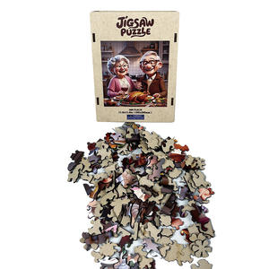 Cadeau de Souvenir Romantique pour Personnes Agées, Puzzle en Bois de 300 Pièces pour Couple Senior, Jouet Éducatif Écologique, Thérapie <span class=keywords><strong>Cognitive</strong></span> - Product Image 3