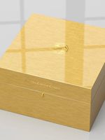 Boîte cadeau en bois brillant avec logo personnalisé, doublure en mousse de velours, pour vaisselle, boîte alimentaire en métal, hôtel, restaurant, entreprise, luxe, festival, souvenir
